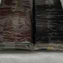 Dewrhiixe Clear Acrylic Side Table Narrow, Side Table for Small Spaces, Skinny Nightstand/ Bedside Table for Bedroom, Slim Small End Table, 8.7'' x 15.7'' x 21.7" (Dark Brown, 8.7'' x 15.7'' x 21.7")