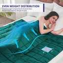 Yescool Weighted Blanket for Adults (20 lbs, 60 x 80, Dark Green) Cooling Heavy Blanket for Sleeping Perfect for 190-210 lbs, Queen Size Breathable Blanket with Premium Glass Bead, Machine Washable