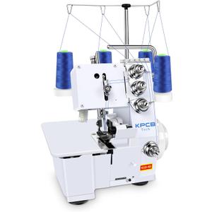 KPCB Serger Sewing Machine with Upgraded LED Light and Accessories Kit, Heavy-Duty Durable Metal Frame Overlock Machines (White)