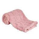 Yurhap Fleece Baby Blanket Heart Checkered Blanket, Ultra Soft Cozy Baby Blankets for Girls Boys, Fluffy Infant Toddler Newborn Receiving Blankets for Crib Stroller 3040 (Dark Pink)