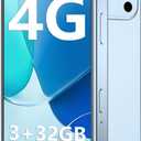 Mini Phone 4G Unlocked 3+32GB Mini Smartphone with 3.7'' HD Touch Screen 2000mAh Battery Compact Backup World's Smallest Phone for Kids & Students GPS Dual SIM Face ID Blue | 4G Unlocked 3+32GB