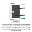Leviton 15A SmartlockPro Self-Test GFCI Combination with Type A & Type-C USB in-Wall, USB Charger for Smartphones and Tablets, GUAC1-W