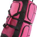 Pacific Coast Unisex 30' Large Rolling Duffel Bag, Pink,One Size