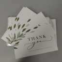 Gooji Thank You Cards for Funeral  20 pcs Sympathy Acknowledgement Cards  Elegant and Classy Watercolor Design - Matching Peel-and-Seal White Envelopes Included  Bulk 4 x 6-inch Thank You Notes