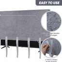 TV Cover for Moving & Shipping, 60"-65" Flat Screens TV Cover Protector Heavy Duty Felt Anti-Scratch Dust Resistant with Straps for Protection TV Moving Home Renovation Pet Scratch or Other Furniture