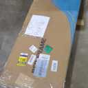 VECELO Full Bed Frame with Upholstered Wingback Headboard, Heavy-Duty Platform Bedframe with Charging Station & Side Pockets, No Box Spring Needed, Beige