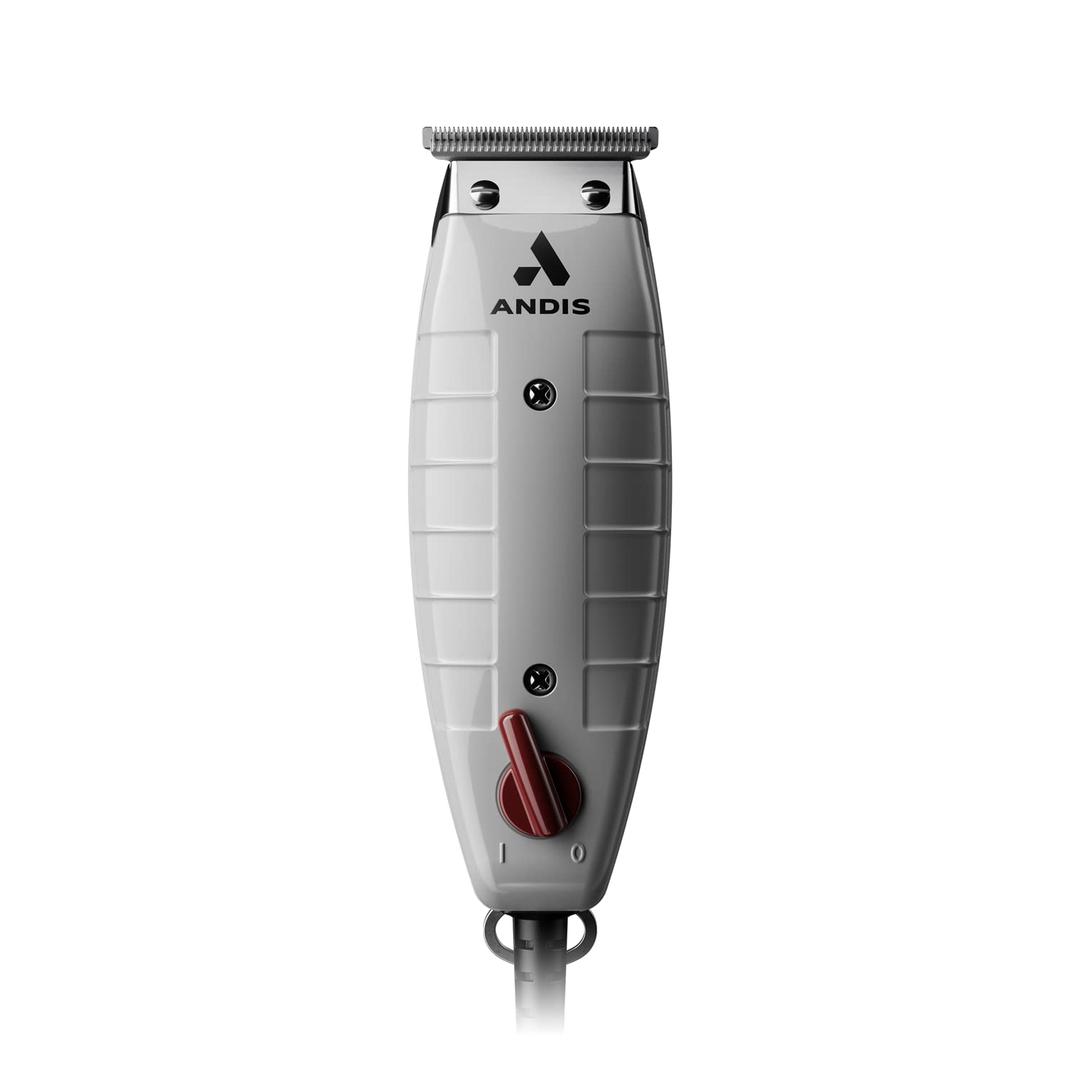 Andis 04780 Professional T-Outliner Beard & Hair Trimmer for Men with Carbon Steel T-Blade, Bump Free Technology  Corded Electric Beard Trimmer, GTO, Grey
