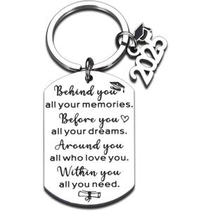 6 x Senior Nignt Football for Teen Boys, Graduation senior year Gifts for Her Him Class Of 2025 Graduation Keychain 5th 8th 4th grade graduation gifts End of School Year Bulk Christmas Stocking Gift