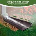 Sekcen 2 Pack Rubber Downspout Splash Block Rain Gutter Down Spout Drain Trays, Color: Brown, SIMPLE INSTALLATION: Just place the gutter downspout splash block under the rain water pipes and let the rain water drift away