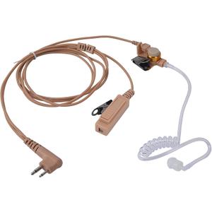 M1 Surveillance Headset with PTT Mic FBI Security Acoustic Tube Earpiece for Motorola Mag One BPR40 CLS1110 CLS1410 CP185 CP200 CP200D DLR1020 DLR1060 DTR650 DTR700 RDM2070D RDU4100 Radios