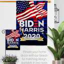 Biden Harris Flag Vote President 2020 Patriotic Democrat Republican Tea Party United State American Election House Decoration Banner Small Yard Gift Double-Sided, Garden Flag 13"x 18.5", Thick Fabric