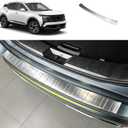 Rear Bumper Guard Cover Protector Compatible with Nissan New Kicks 2025 Outside Rear Trunk Bumper Cover Car Accessories Stainless Steel 1PC(Silver)