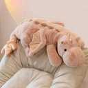 27.6" Pink Dragon Stuffed Animal, Small Soft Dinosaur Plush for Kids and Adults, Sturdy Fluffy Plushie Pillow