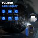 PULITUO Tire Inflator Portable Air Compressor - Car Accessories 12V DC Air Pump for Car Tires with Digital Pressure Gauge, Emergency LED Light for Wheel, Bike, Ball, Motor