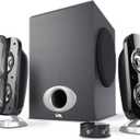 Cyber Acoustics CA-3810 2.1 Multimedia Speaker System with Subwoofer, 80 Watts Peak Power, Strong Bass, Perfect for Music, Movies, and Games