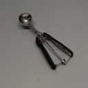 Ice Cream Scoop, 18/8 Stainless Steel Cookie Scoop, Cookie Scoops for Baking, 2 Tbsp/ 30 ml/ 1 oz Cookie Dough Scoop, Ice Cream Scooper with Trigger Release, Cookie Scooper for Baking (Black)