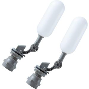 1/2 Inch NPT Mini Float Ball Valve Kit Automatic Fill Feed Humidifier Tank Pond Shut off Water Float Ball Valve, 2 Pack