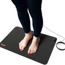 Hooga Grounding Mat 2 Pack for Sleep, Energy, Pain Relief, Inflammation, Balance, Wellness. Earth Connected Therapy. Indoor Grounding at Home, Office, Work. 15 Foot Cord Included. Conductive Carbon