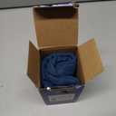 MIULEE Pack of 2 Decorative Outdoor Solid Waterproof Throw Pillow Covers Faux Linen Garden Farmhouse Coastal Cushion Cases for Summer Patio Tent Balcony Couch Sofa 18x18 Inch Blue