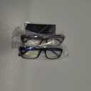 Gaoye +1.0 2-Pack of Reading Glasses - Blue-Light Filter, UV Protection - Readers with Rectangle Frames (1 Black + 1 Leoparde)