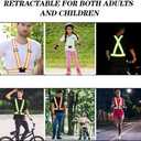 5 Pack Mount Marter Reflective Vest, Lightweight Safety Vest For Women, Men And Kids, Adjustable Reflective Running Vest With 360 High Visibility For Running, Cycling, Motorcycle, Orange 1-2