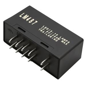 LM487 10383321 LED Flasher Turn Signal Relay, Replacement for Chevy GMC and Cadillac, Replacement for Hummer 03-07 Select Models, for Turn Signal and Hazard Warning Flash, Replaces 10383321 15764135