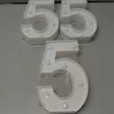 3 x LED Marquee Numbers, Small Light Up Numbers for Party, 8.58 Inch Battery Powered Lighted Number for Birthday, Night Light, Table or Home Decor (Number 5)