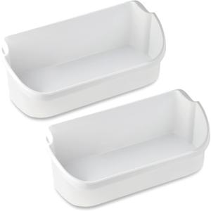 UPGRADED Lifetime Appliance 2 x 240356401 Door Bin Compatible with Frigidaire Refrigerator Shelf Replacement | Frigidaire Replacement Parts | Frigidaire Door Shelf Replacement - AP2116036