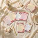 Resurhang 24 Pcs Mini Daily Affirmations Notebooks Bulk for Mom Small Inspirational Notepad Motivational Pocket Journal First New Mom Gift for Women Postpartum Mother Birthday Party (Colorful Flower)
