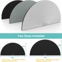 Changshade Arch Window Shades Blackout,Half Moon(Radius: 24") Blackout Pleated Window Shades, Half Circle No Drill Cellular Shades for Windows, Easy Cut and Install,Pack of 2, 24"*48"-2pcs
