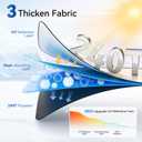 ARANA Car Windshield Sun Shade240T Thickened UV Blocking Automotive Sunshades2025 Upgrade Heat & Light-Proof Sun Visor Keeps Car CoolUniversal Fit Sedan/SUV/Truck/Van (64"x32")