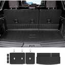 JOULARISE Cargo Mat Backrest Mats for 2018-2024 Ford Expedition/Lincoln Navigator 7/8 Seat(Not for Max or L Model) Accessories, All Weather Cargo Liner Seat Back Cover(Cargo Mat+3rd Row Backrest Mats)
