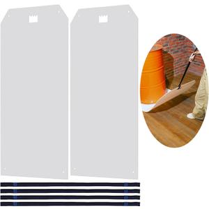 Barydat 2 Pcs Large Appliance Slider with Pull Strap Plastic Appliance Glide with Handle Move Appliances with One Hand Protects Floors Glides Easily, 48" x 29-7/8" Moving Mat