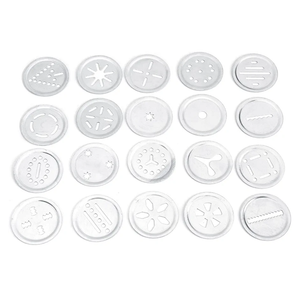 Cookie Press Kit Biscuit Machine Making Cake Decorating Tools, Stainless Steel Material, 20 Flowers for Cookie Modelling, Easy Operation for Homemade Treats