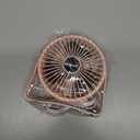 BESKAR USB Small Desk Fan, Portable Fans with 3 Speeds Strong Airflow, Quiet Operation and 360Rotate, Personal Table Fan for Home,Office, Bedroom - 3.9 Ft Cord (Pink)