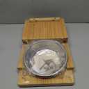 HTB Elevated Dog Bowls,Raised Dog Bowl Stand with 2 Stainless Steel Bowls,Elevated Raised Dog Bowls for Large Medium Small Sized Dogs (Bamboo)