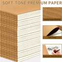 40 Pack A5 Blank Notebooks Bulk, 8 x 5.5 Inches Unlined Paper Subject Sketchbooks for Drawing Writing Work Journal Travel - 60 Pages
