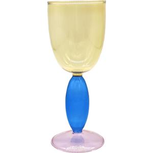 Creative Glasses, 13.5 oz Red Glass Colorful Glass Goblet  Cocktail Juice Glass for Party Dinner Wedding Festival Kitchen Bar Celebration (1Pcs) (4)