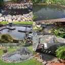 POYEE 14x14ft Pond Netting for Leaves Leaf Net Cover Pond Net with Small Fine Mesh Protecting Koi Fish from Birds Cats Stakes Included