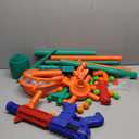 Shooting Games Toys for Age 5 6 7 8 9 10+ Year Old Boys, Kids Toy Sports & Outdoor Game with Moving Shooting Target & 2 Popper Air Toy Guns & 24 Foam Balls, Gifts for Boys and Girls