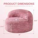Hobestluk Bean Bag Chair Giant Bean Bag Chairs for Adults Big Adult Bean Bag Chair with Foam Filler Large Beanbags with Stuffed Back Lazy Sofa, Pink-Oversize