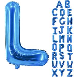 Blue Letter Balloons 40 Inch Large Alphabet Balloon Aluminum Mylar Foil Big Birthday Decor Wedding Anniversary Graduation Party Supplies Giant Letter Y Balloons In Metallic Blue