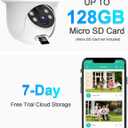 ANRAN Security Camera Wireless Outdoor, 2K Solar Outdoor Camera with 360 View, Smart Siren, Spotlights, Color Night Vision, PIR Human Detection, Pan Tilt Control, 2-Way Talk, IP65, Q1 White