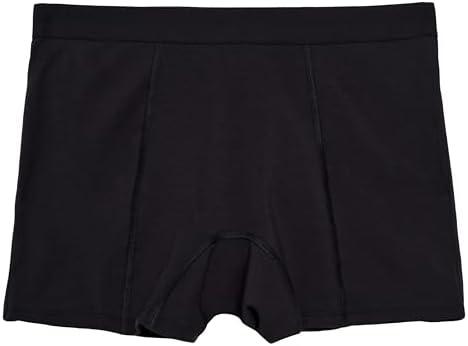 Thinx Ultra-Soft Period Underwear, Overnight Boy-Shorts Leakproof, Holds Up to 12 Regular Tampons*, Period Underwear for Women, Reusable & Controls Odor, Black, XS