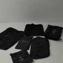 6Set Packing Cubes for Suitcases Travel Luggage Packing Organizers,Travel Essentials Accessories Luggage Organizer with Shoe Bag Tioletry/Laundry Bag(Black)
