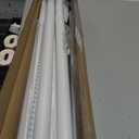 AIZESI 41-124 Inch Heavy Duty Tension Curtain Rod - No Drilling, Adjustable, Rust-Resistant for Outdoor, Living Room, Window, Bathroom (White, 41" to 124"|2PACK)