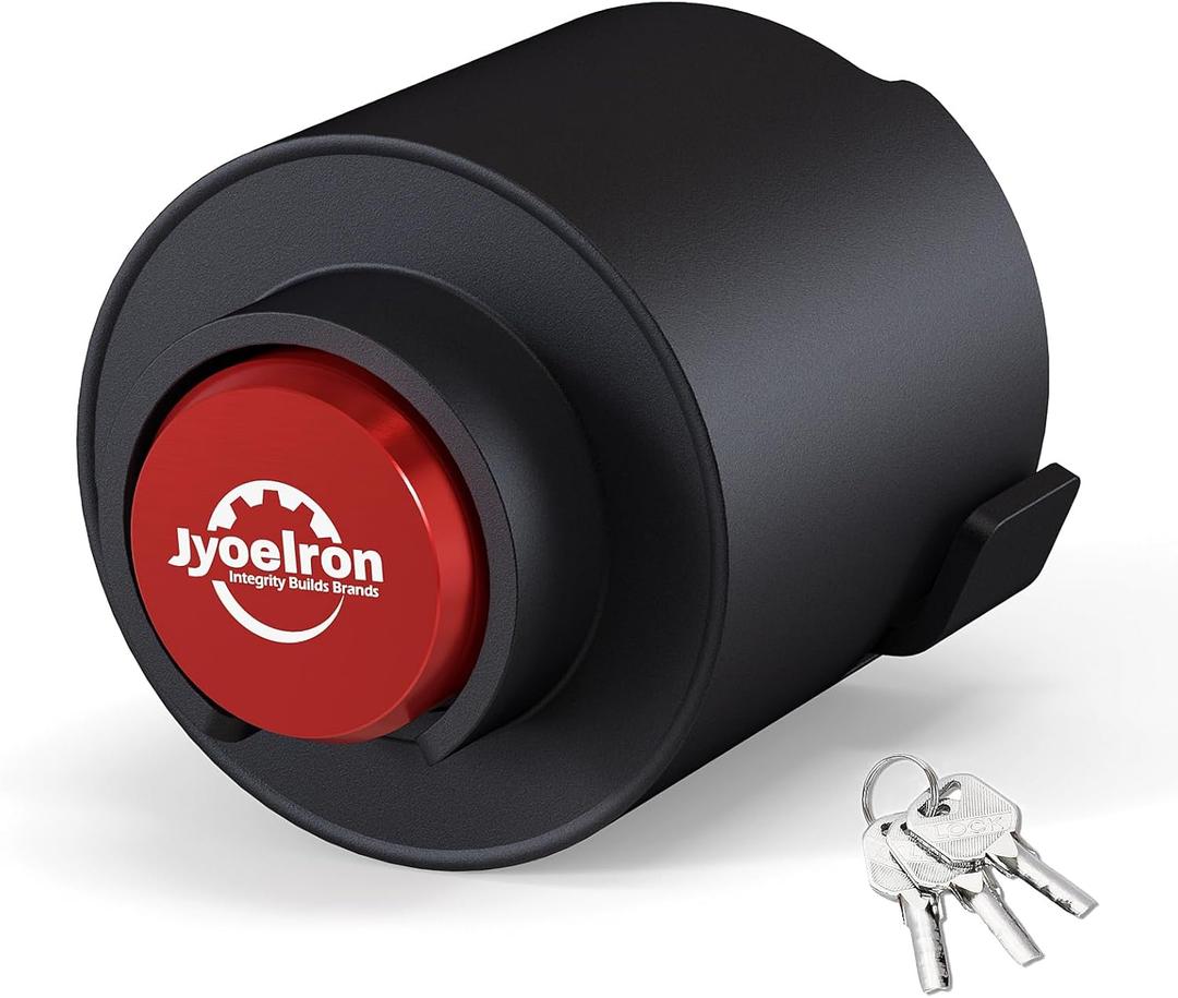 Trailer Lock Fits 2 5/16 Inch Coupler, Upgrade Anti Theft Heavy-Duty Steel Trailer Hitch Locks, Camper Accessories for RV, Trailer, Boat, Pickup