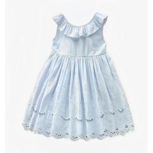 Simplee kids Baby Girl Dress Toddler Casual Dresses Summer Solid Color Floral Girl Clothes, size 120