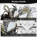 Masquerade Mask for Couples, Mardi Gras Mask for Women & Men