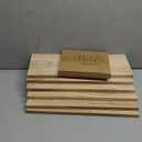10 Pieces 3.5x1.6x0.2 Inch Unfinished Wood Rectangle Board for Paintings, 0.2 Inch Thick Natural Pine Wooden Blocks Panels Plank, for DIY Art Crafts, Architectural Models, Dollhouse Accessories